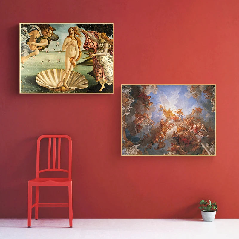 Renaissance-Leinwandposter – Homer-Poster als Wanddekoration fürs Wohnzimmer 2