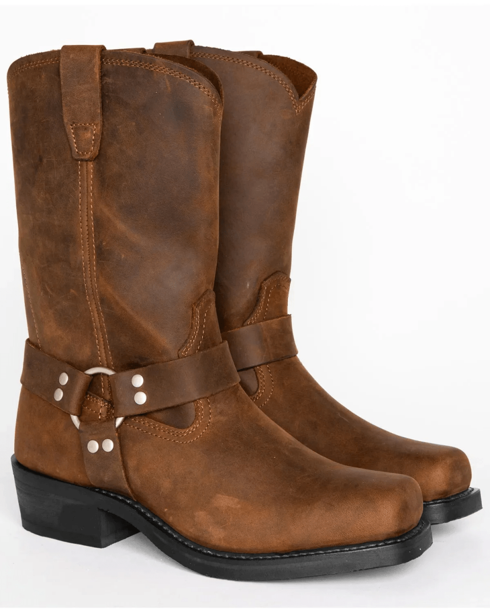 Robuste Herrenstiefel | Wasserdichtes Leder mit Ölbeständiger Sohle | Langlebige Gurtstiefel für Alle Wetterbedingungen 1