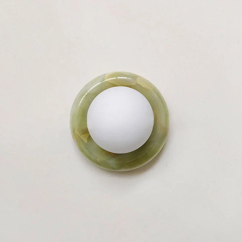 Jade wall lamp
