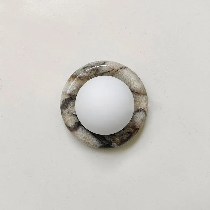 Jade wall lamp