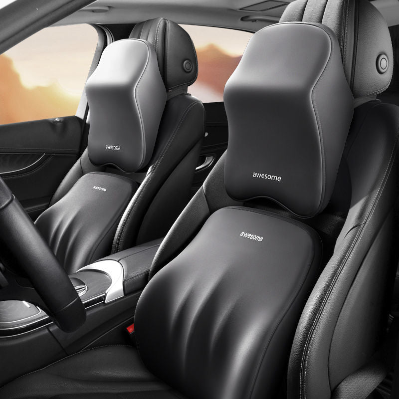 Memory Foam Car Seat Cushion – Ergonomic Neck & Back Support for Extra Comfort