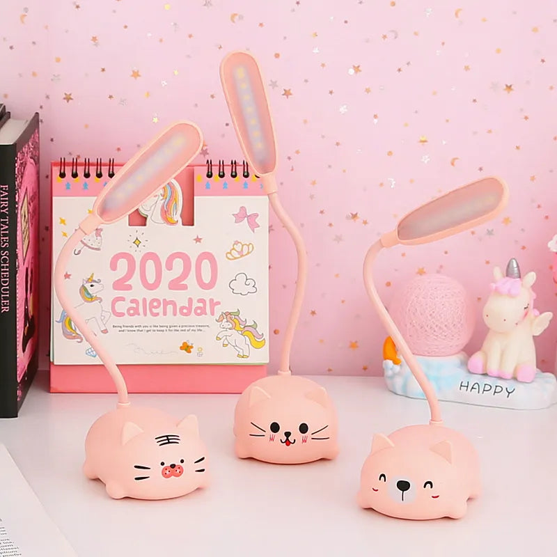 LunaGlow – Børnebordlampe i Dyreform med Blødt LED-lys