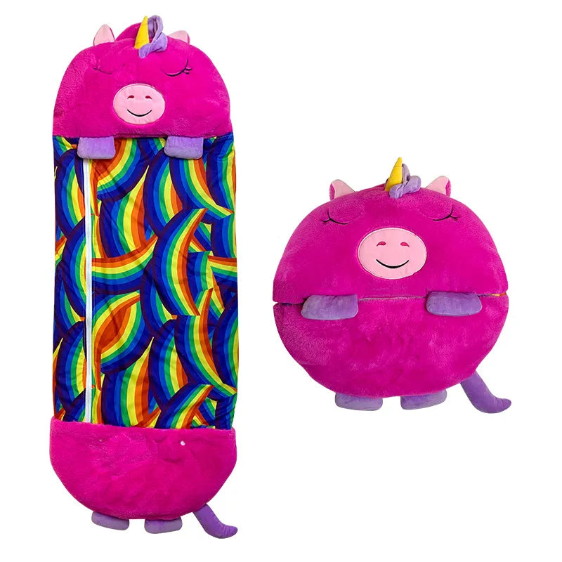 Sac de Couchage Enfant 2-en-1 – Doux, Hypoallergénique & Transformable en Peluche Câline