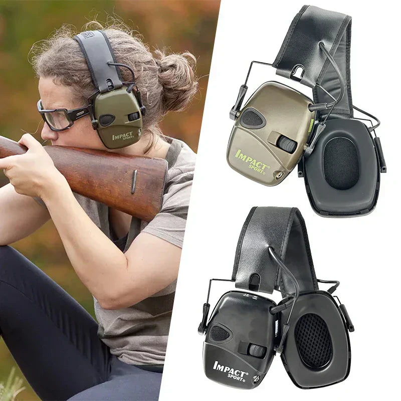 Electronic Hearing Protection – 23 dB Noise Reduction with Dual Microphones & Adjustable Volume