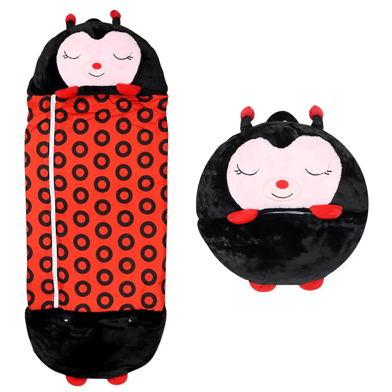 Sac de Couchage Enfant 2-en-1 – Doux, Hypoallergénique & Transformable en Peluche Câline