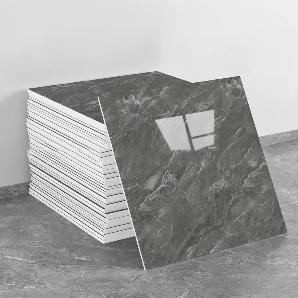 Selbstklebende Vinyl-Bodenfliesen 30x30 cm, Wasserdicht und Rutschfest für Badezimmer und Küche 9