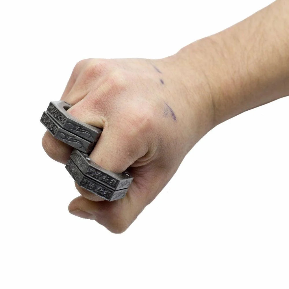 Self Defense Rings Set - Lightweight Zinc Alloy Knuckle Duster for Protection 6
