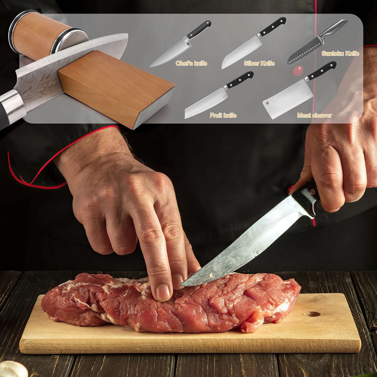 SharpEdge Pro | Professioneller Messerschärfer mit diamantbeschichteter Schleifwalze | Kompakt und Ergonomisch für Präzise Klingen 8