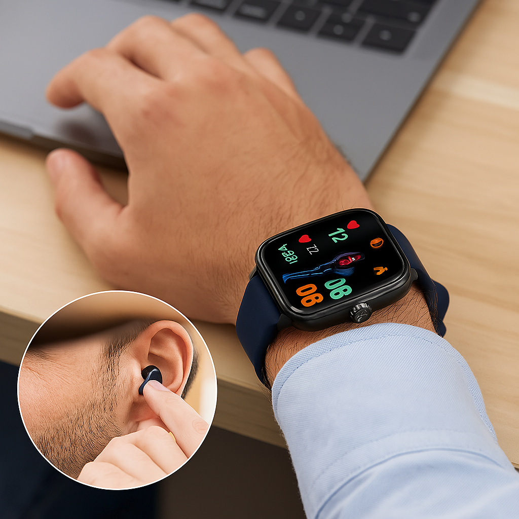 Smartwatch – HD Touchscreen Activity Tracker with Notifications & Long Battery Life