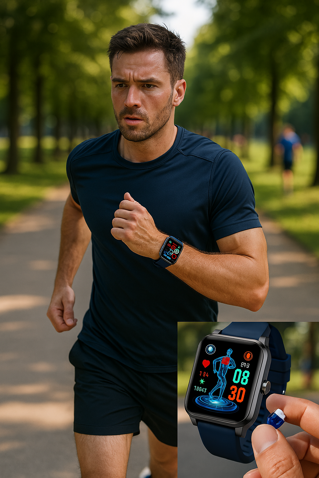 Smartwatch – HD Touchscreen Activity Tracker with Notifications & Long Battery Life