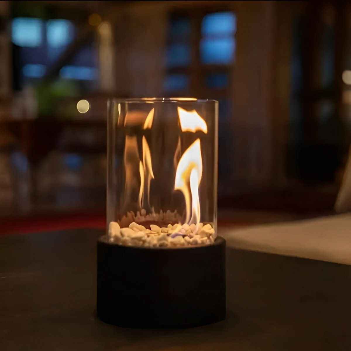 Smoke-Free Table Fireplace with Bioethanol Fuel for Indoor and Outdoor Use 0