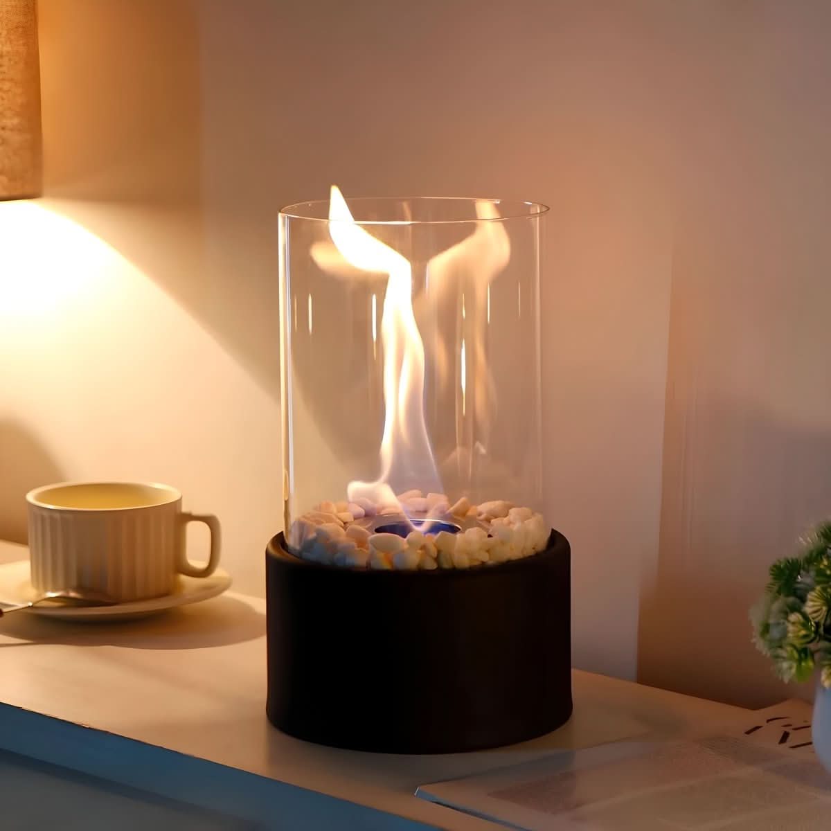 Smoke-Free Table Fireplace with Bioethanol Fuel for Indoor and Outdoor Use 3