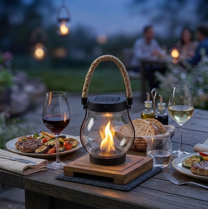 Solar-Flammenlaterne mit echtem Flackereffekt | 2er-Set 5