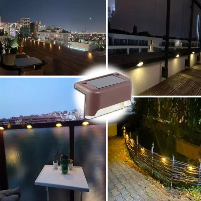 Solar Deck Lights Outdoor | IP65 Waterproof LED Garden Lamps for Stairs, Fence & Pathway 9