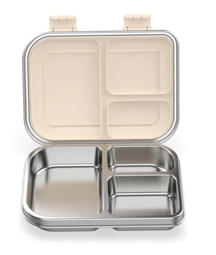 Stainless Steel Lunchbox – 975 ml Bento Box with 3 Compartments & Leakproof Lid 8