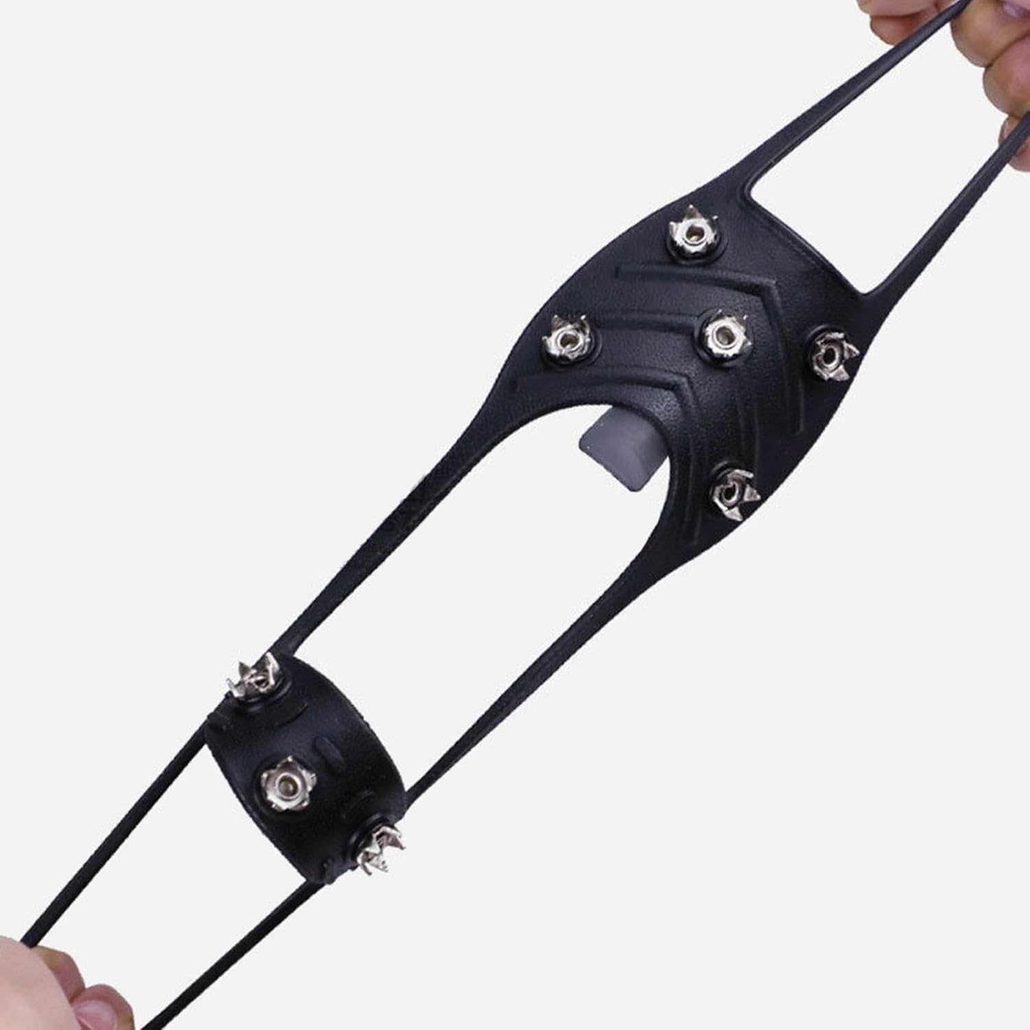 Steel Shoe Spikes with Slip Protection for Winter Walking - 8 Durable Spikes 2