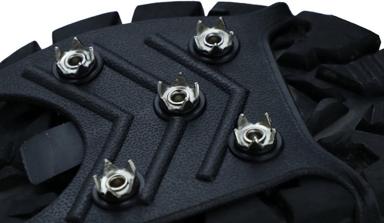 Steel Shoe Spikes with Slip Protection for Winter Walking - 8 Durable Spikes 3