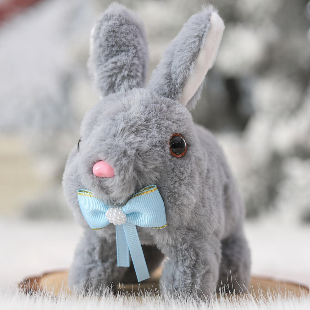 Stuffed Animal Bunny Toy Interactive Rabbit Toy Sound Moving 6