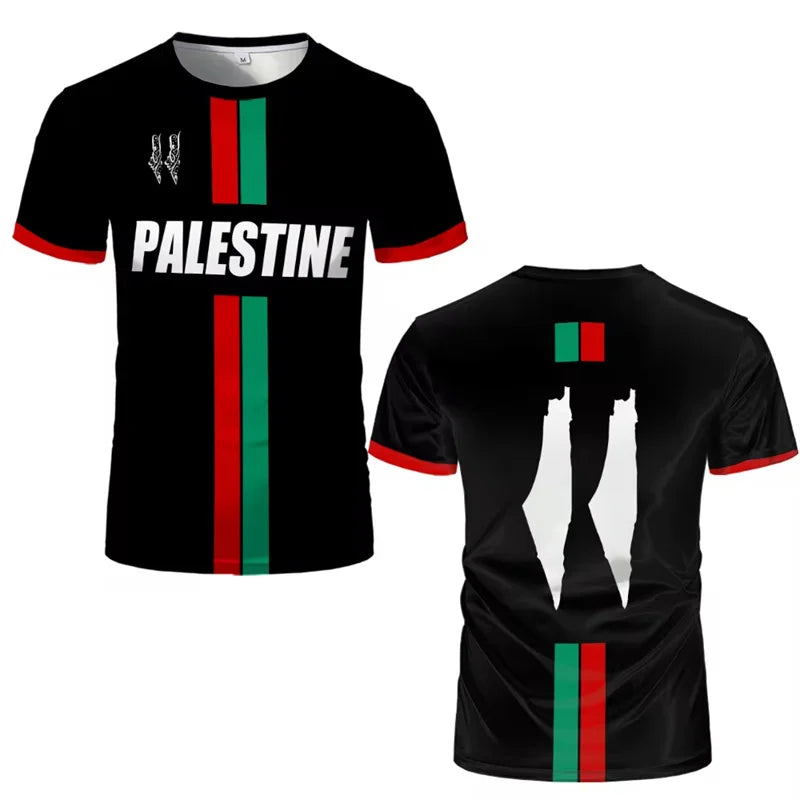T-Shirt Heren met 3D-Print, Korte Mouwen, Casual Stijl, Zachte Polyestervezel 2