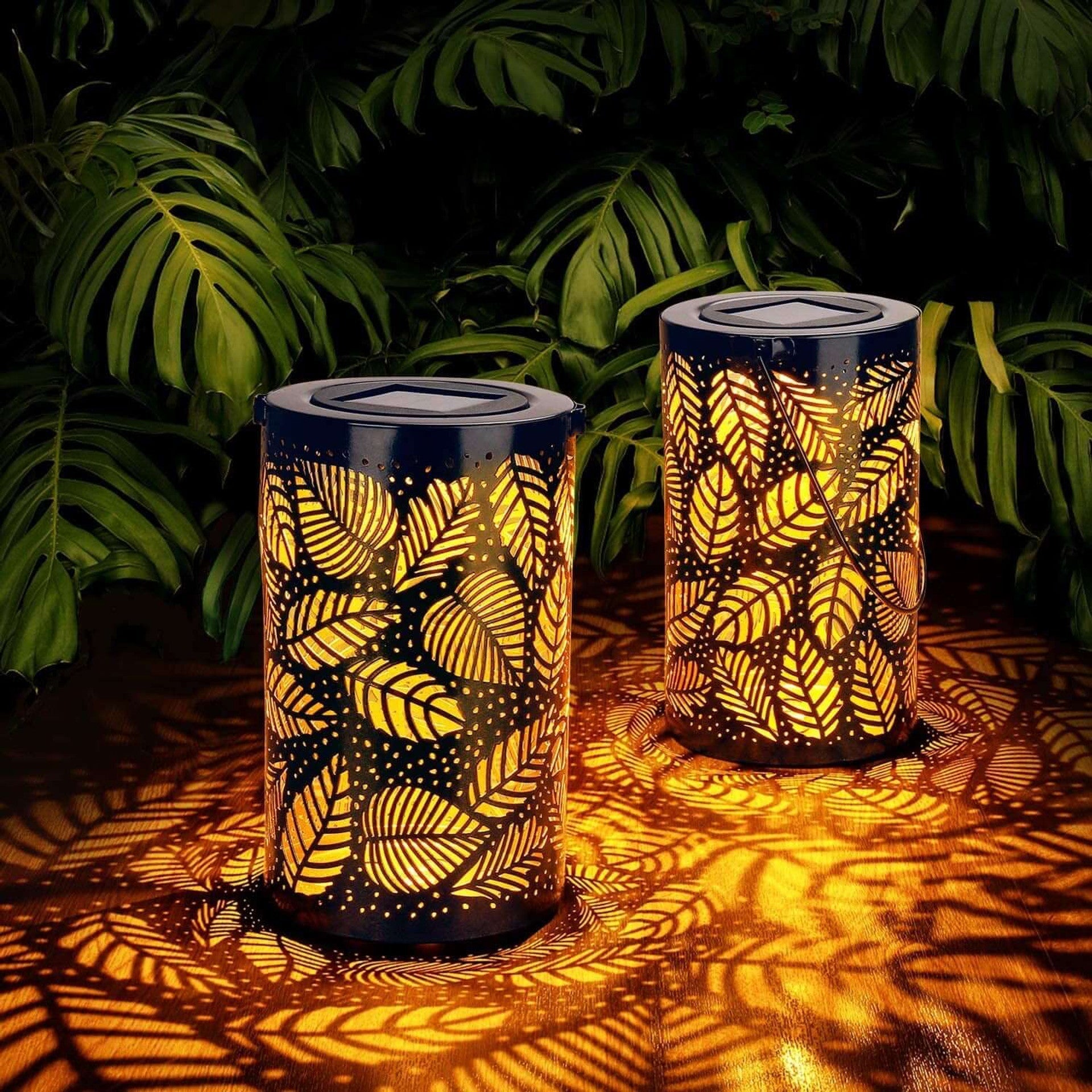 Luminous Leaf Lantern – Solcelle Dekorativ Bladlampe til Have og Terrassebelysning