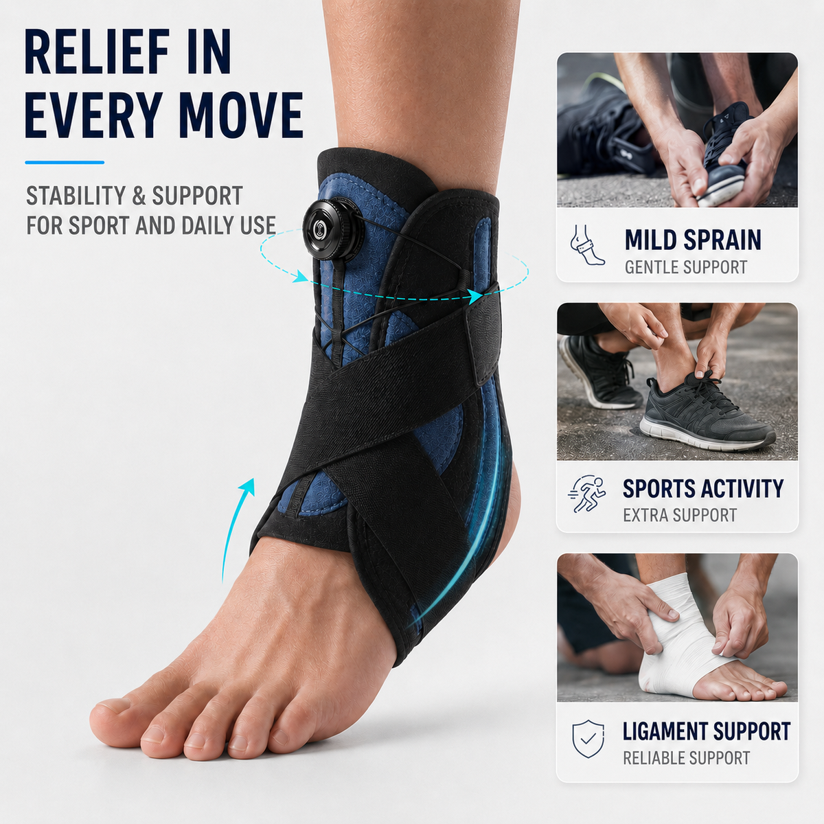 Thrives Outdoor | Ankoraid Adjustable Pressurised Ankle Support 8