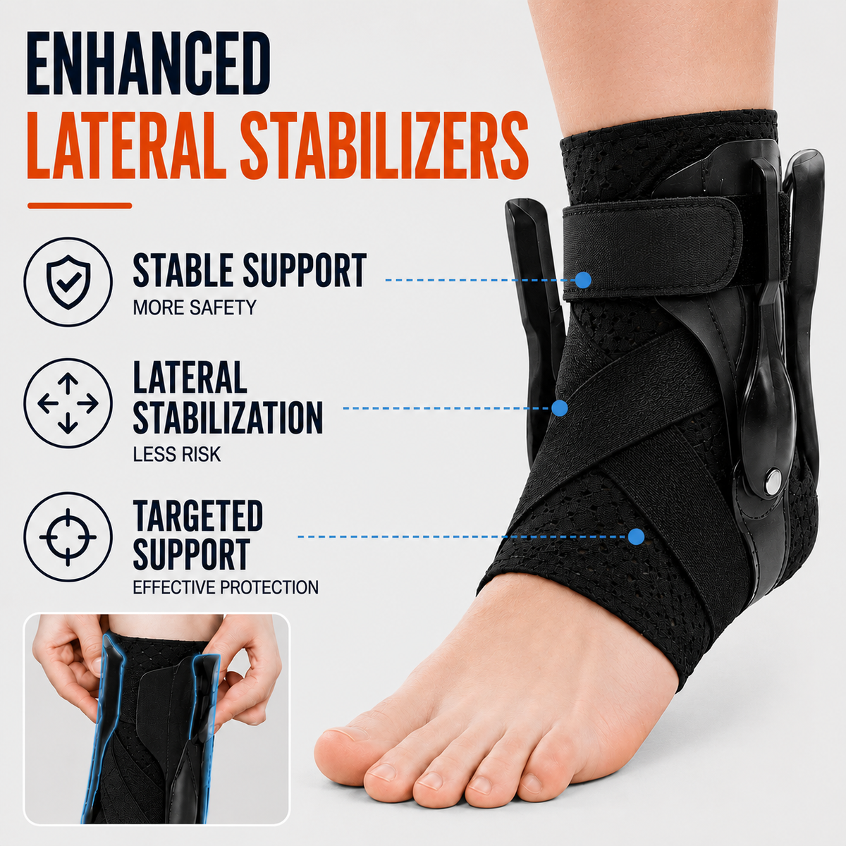 Thrives Outdoor | Ankuraid Adjustable Ankle Support Brace 4