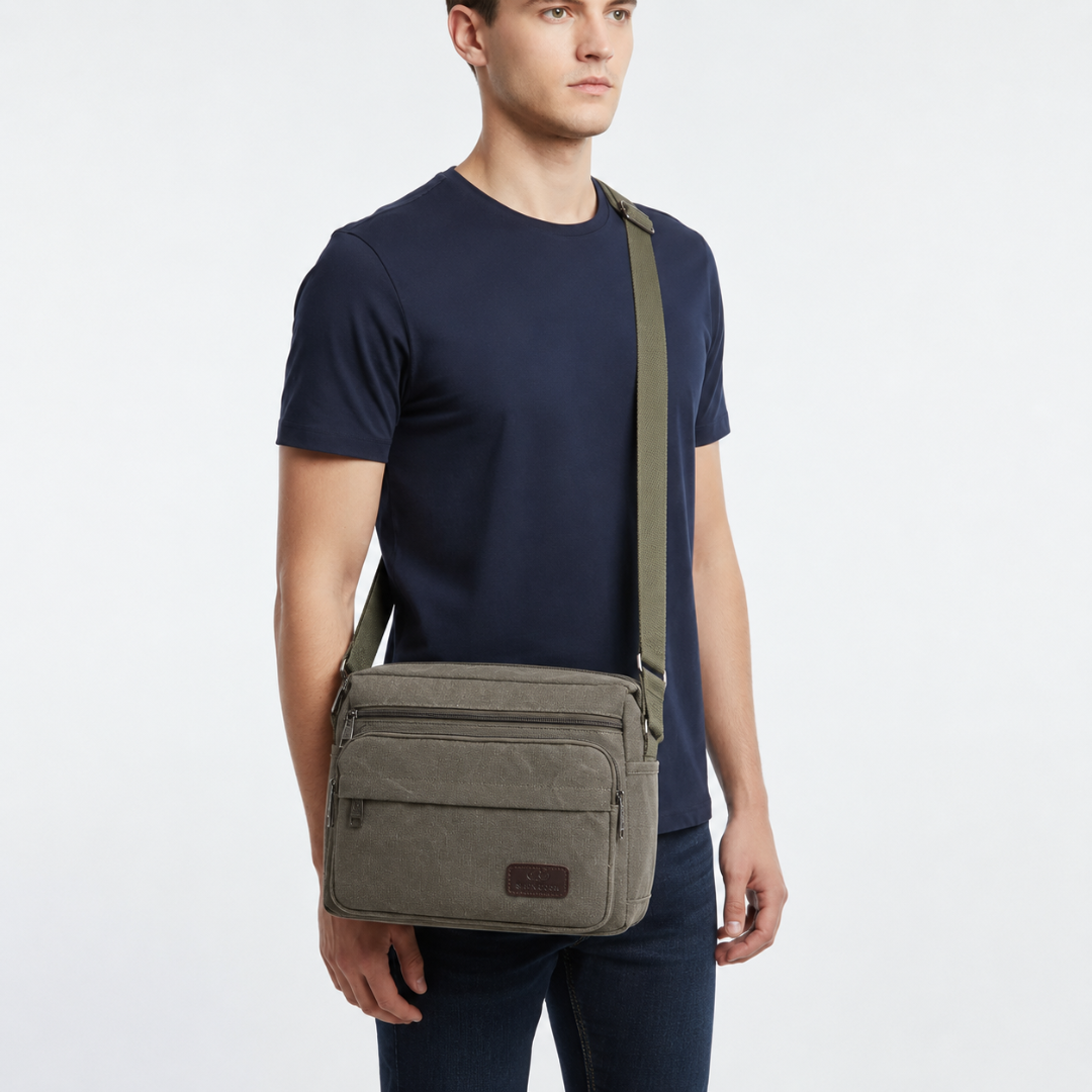 Thrives Outdoor | Canvas Crossbody Messenger Bag 7