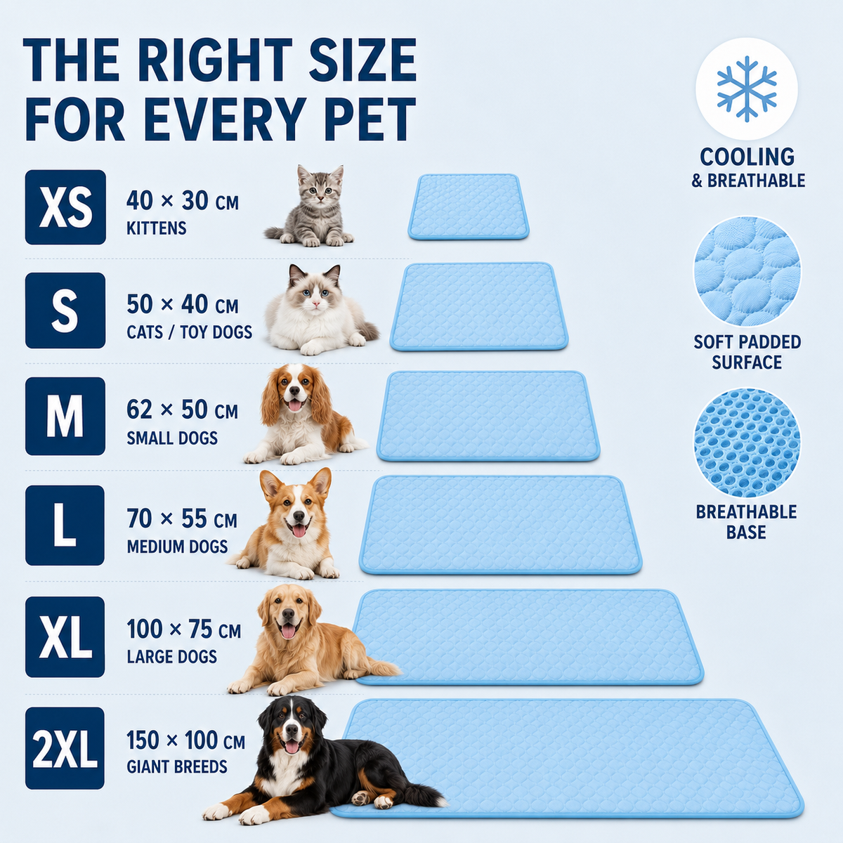 Thrives Outdoor | Chillpaw Quilted Cooling Mat For Pets 8