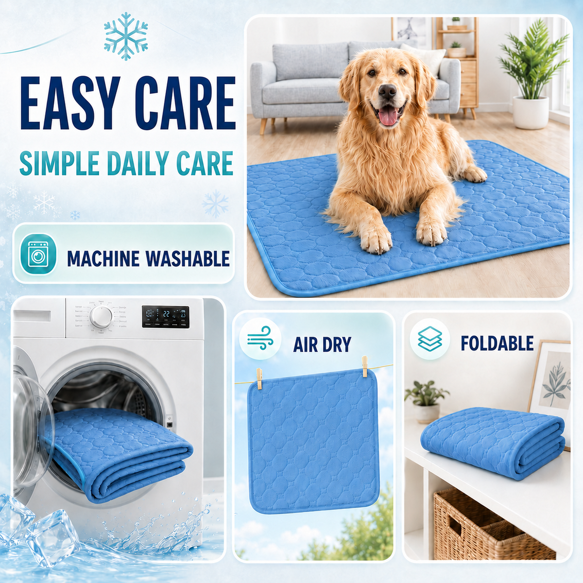 Thrives Outdoor | Coolpaw Breathable Self-Cooling Pet Sleeping Mat 8