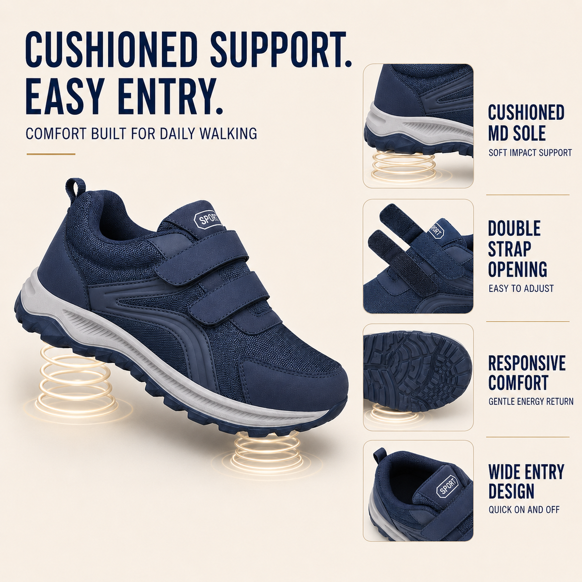 Thrives Outdoor | Flexovan Wide Fit Orthopaedic Walking Shoe 2