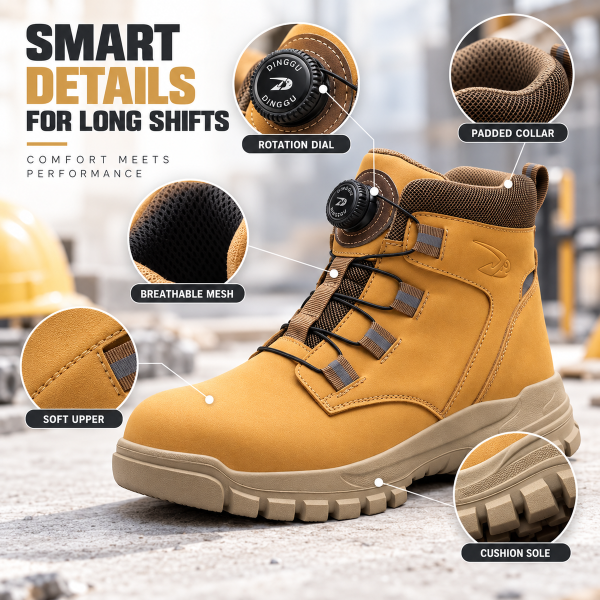 Thrives Outdoor | FortiStride Ankle Height Safety Boots 4