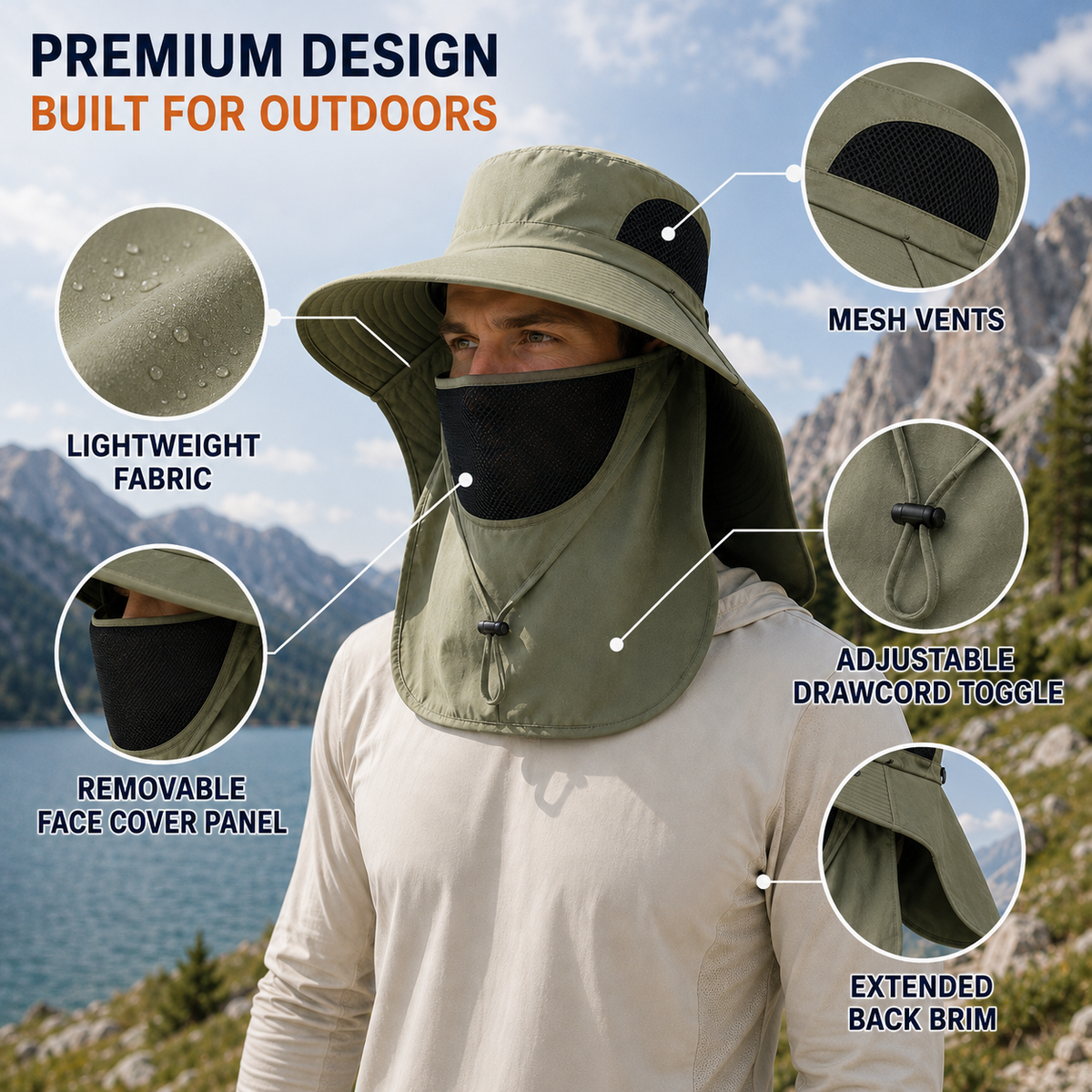 Thrives Outdoor | Kynetos Wide-Brimmed Sun Hat 3