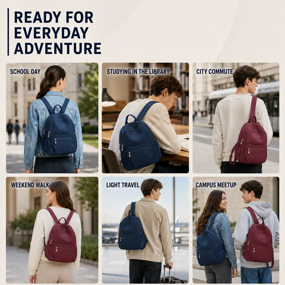 Thrives Outdoor | Nomadryx Lightweight Nylon Daypack 5