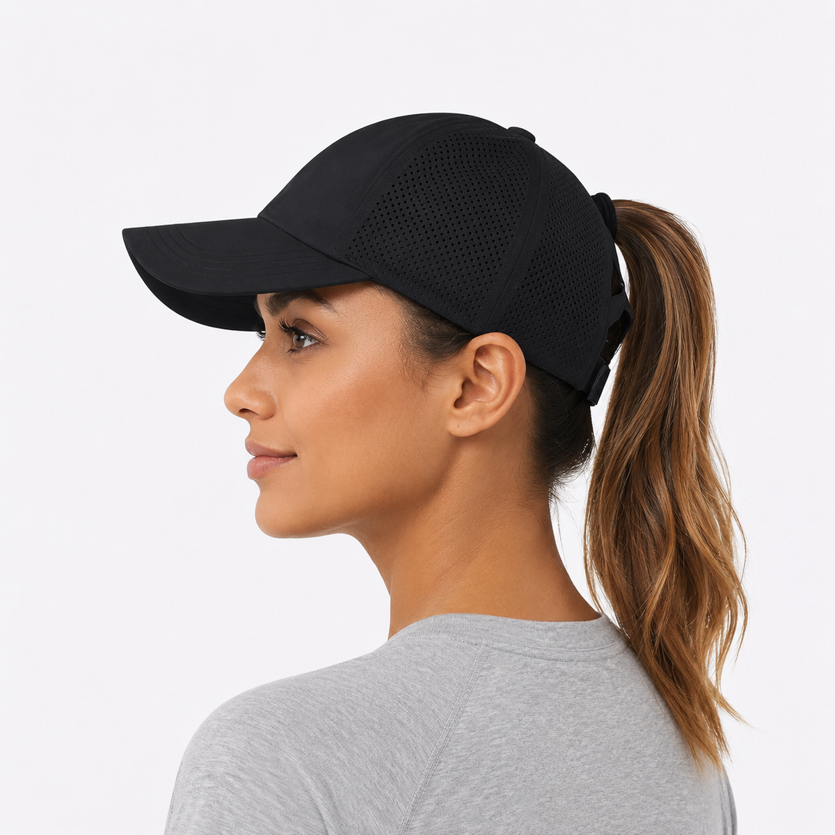 Thrives Outdoor | Ponytaila Crossback Ponytail Sports Cap 6