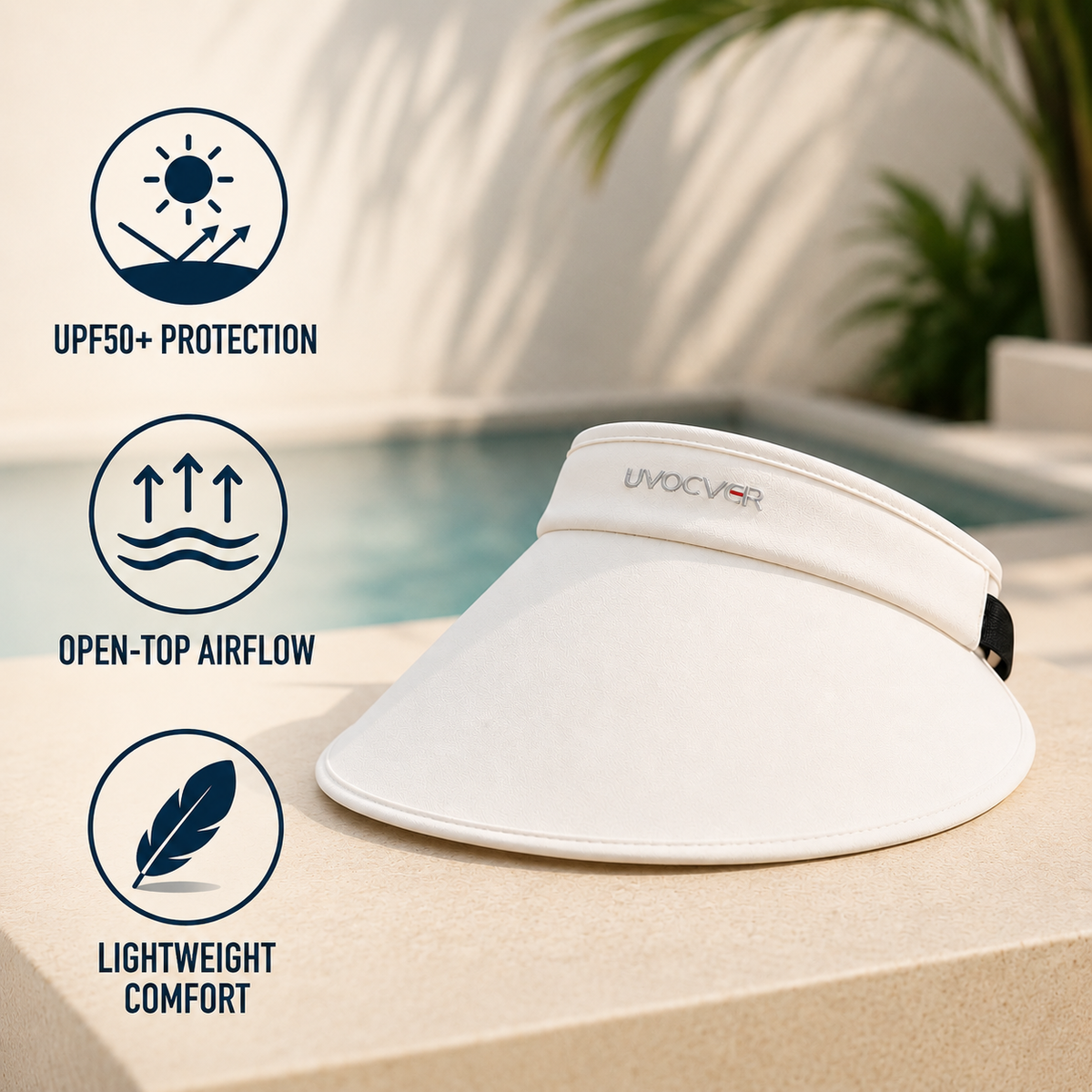 Thrives Outdoor | ShadeLuxe Wide Brim Sun Visor 2