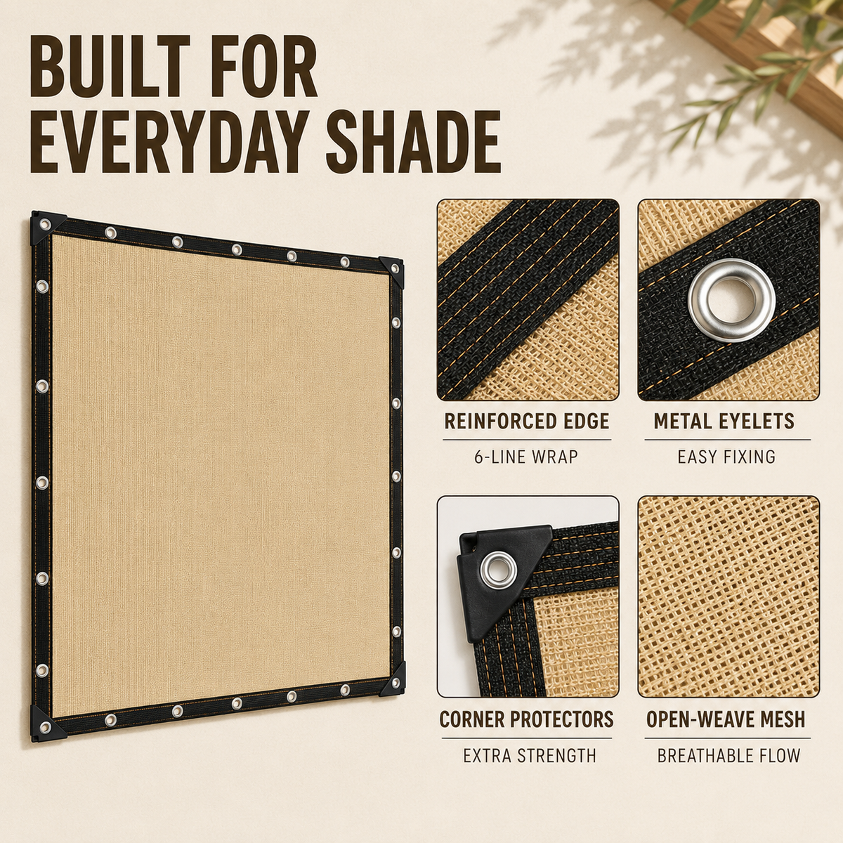Thrives Outdoor | Shadeora Rectangular Sunshade Awning 3