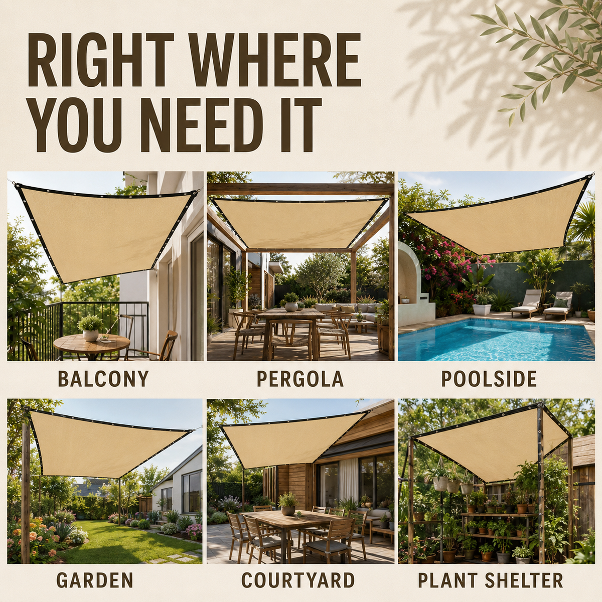 Thrives Outdoor | Shadeora Rectangular Sunshade Awning 8