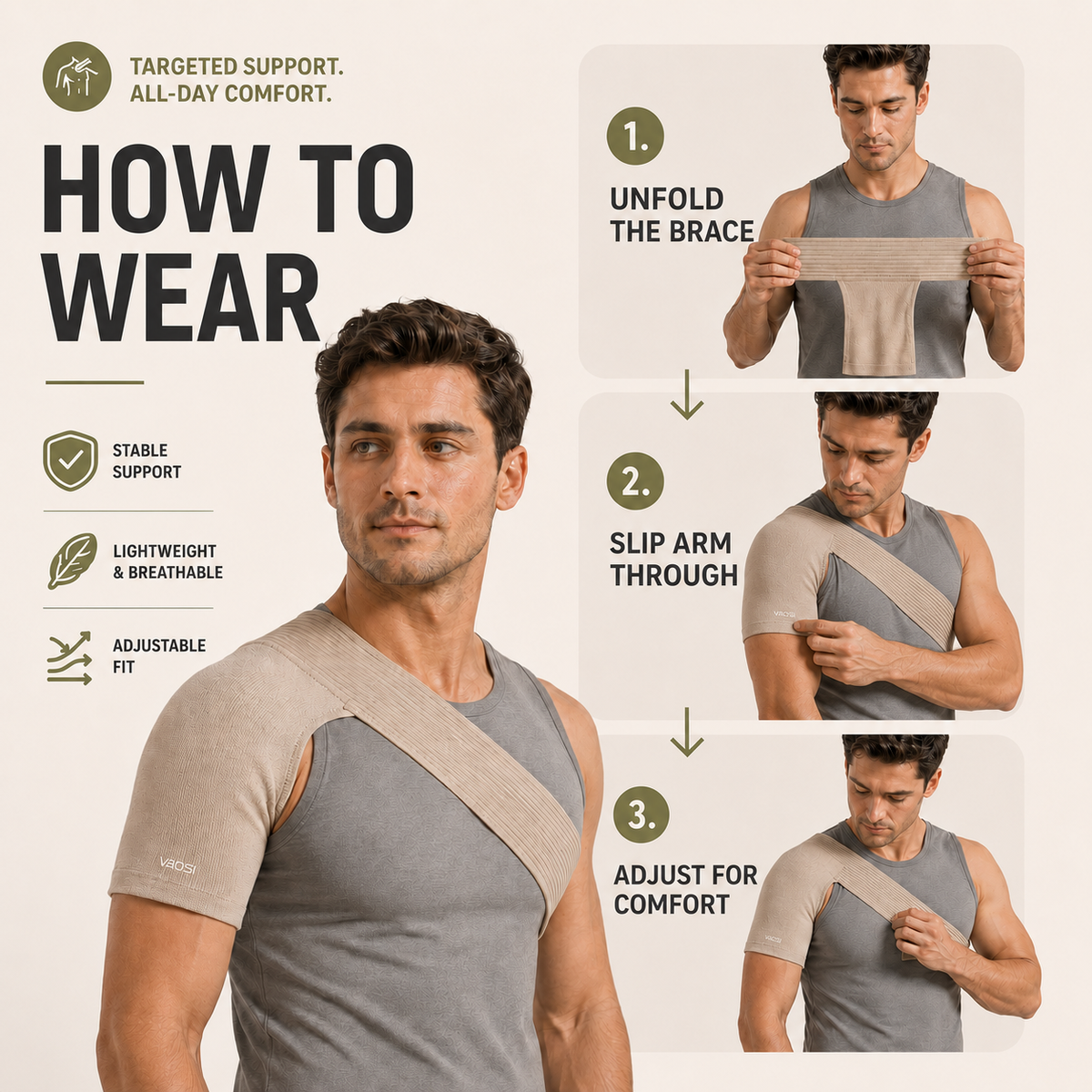 Thrives Outdoor | Shouldrax Elastic Shoulder Support Sleeve 6