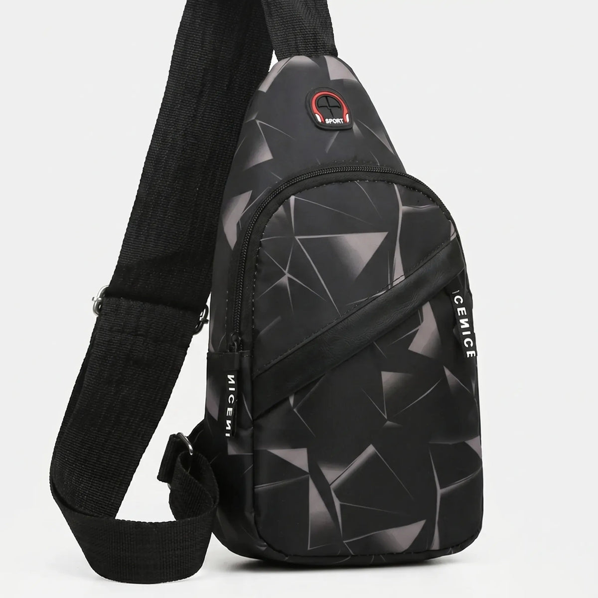 Thrives Outdoor | Slantrix Geometric Print Crossbody Chest Bag 0