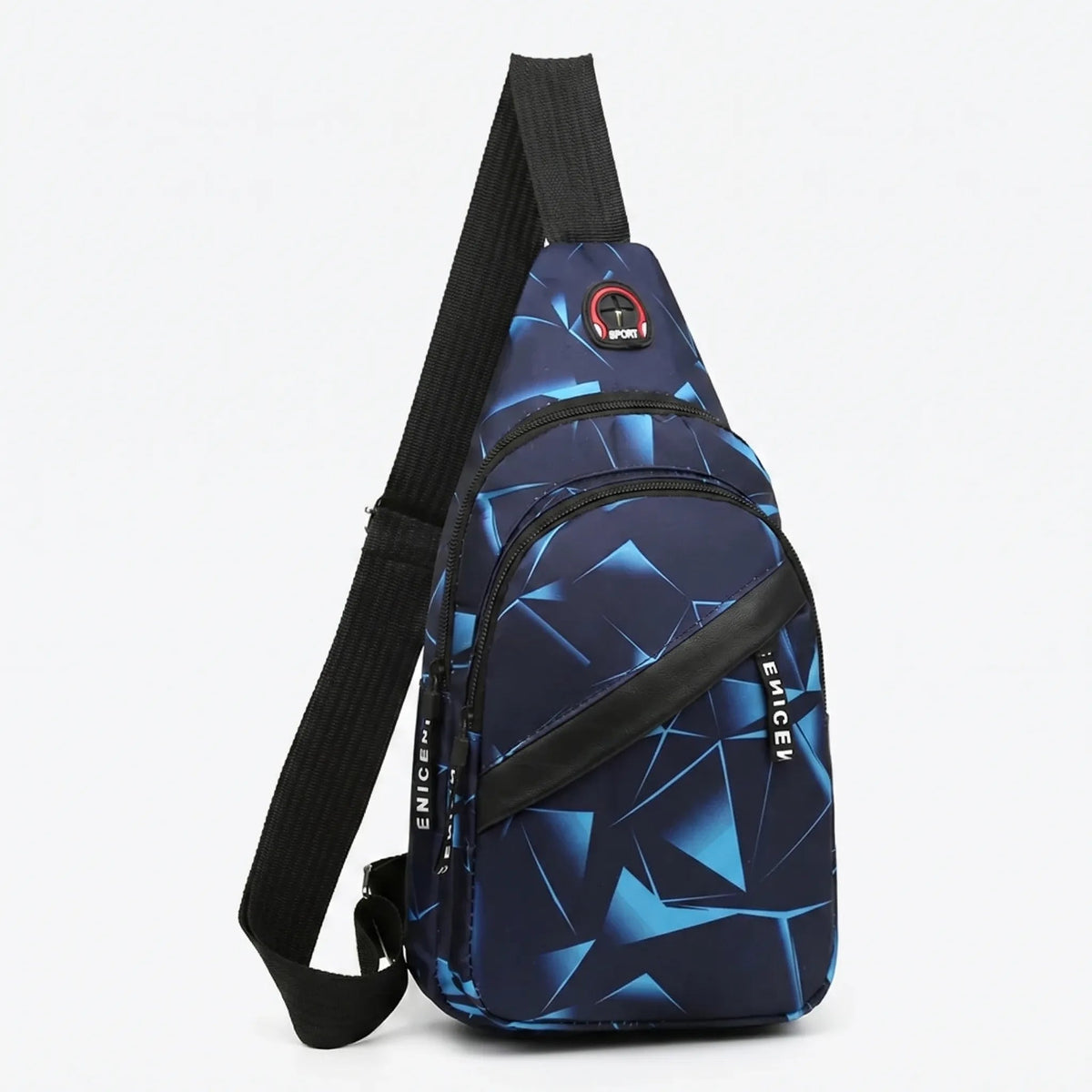 Thrives Outdoor | Slantrix Geometric Print Crossbody Chest Bag 8