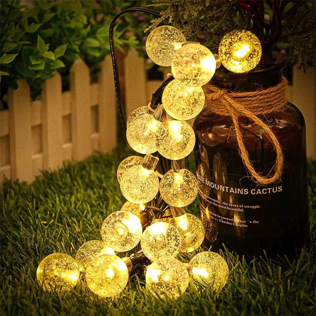 Thrives Outdoor | SolarGlow Crystal Lights 6
