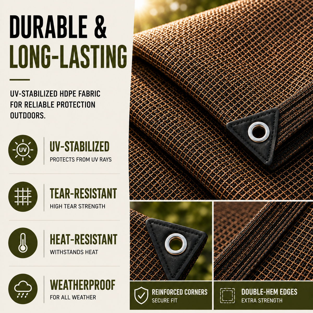 Thrives Outdoor | SolariMesh Outdoor Shade Canopy 4