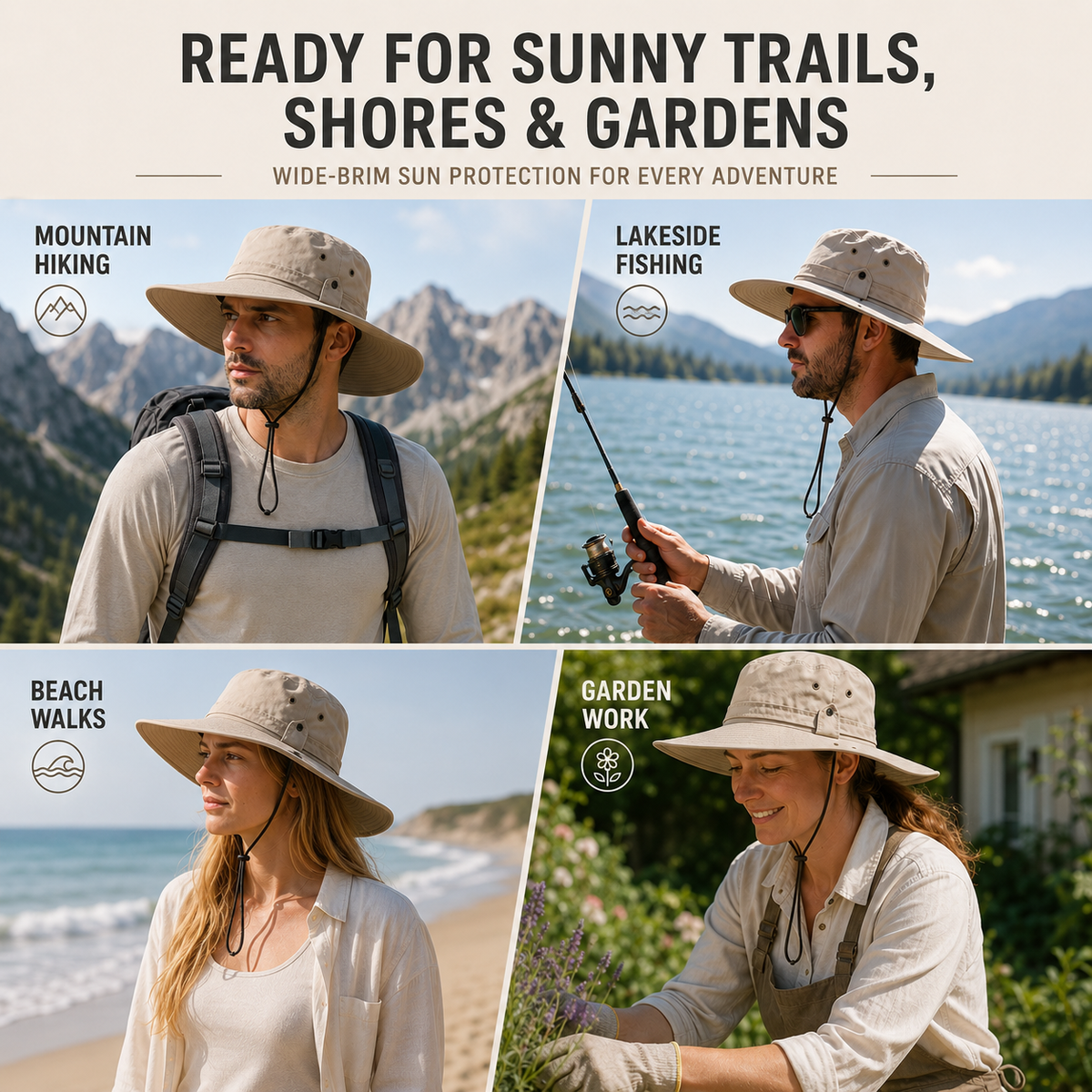 Thrives Outdoor | Solbray Wide-Brim Sun Hat 6