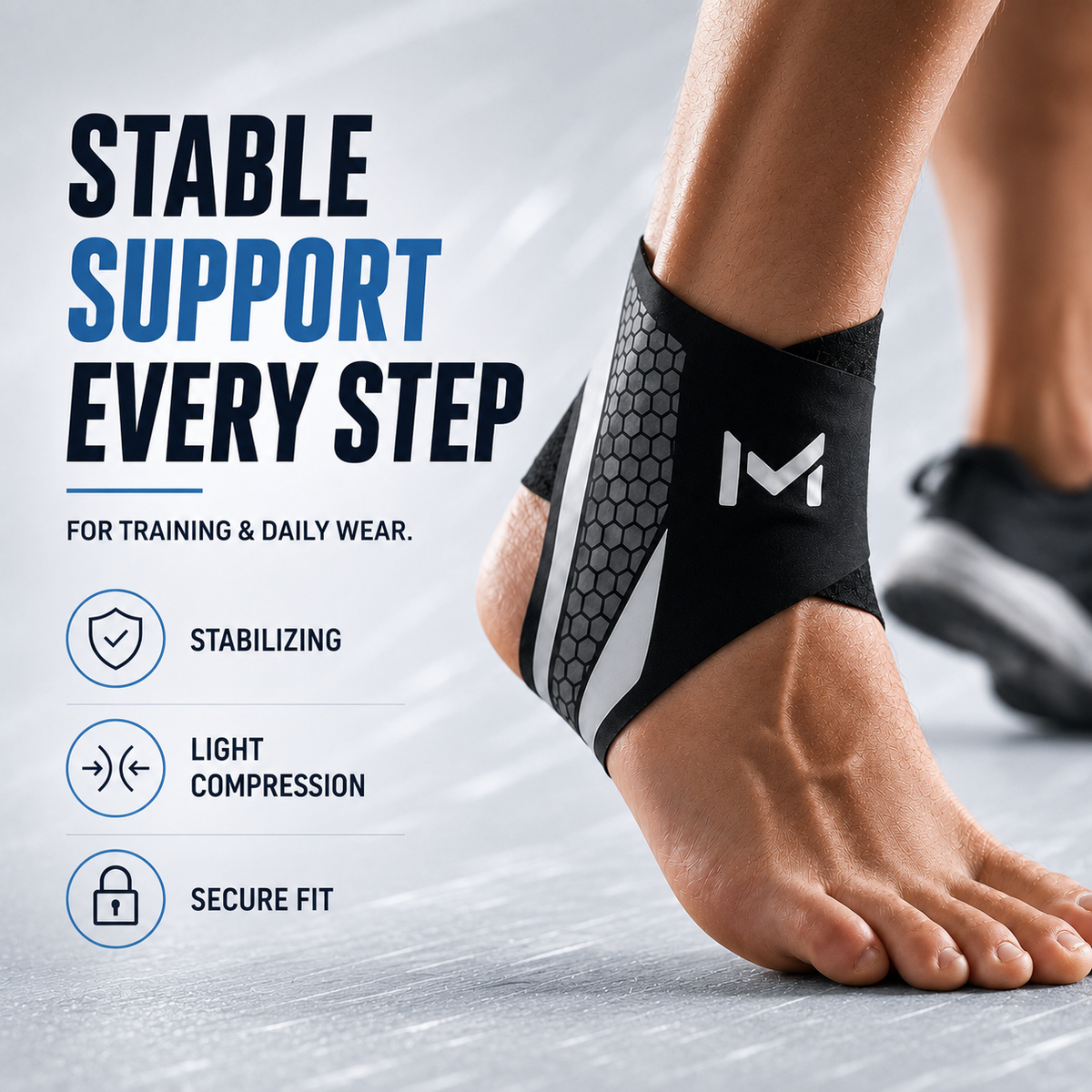 Thrives Outdoor | StrideSentry Adjustable Ankle Support Sleeve 5