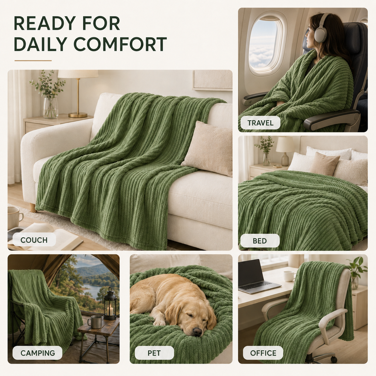 Thrives Outdoor | Thick Coral Velvet Throw 4