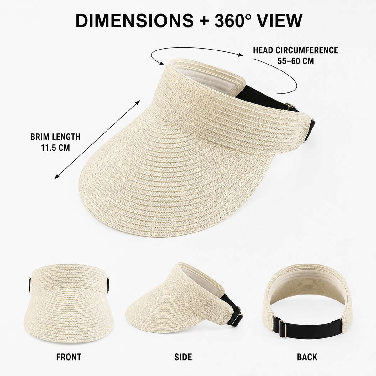 Thrives Outdoor | Vandra Woven Wide Brim Visor 5