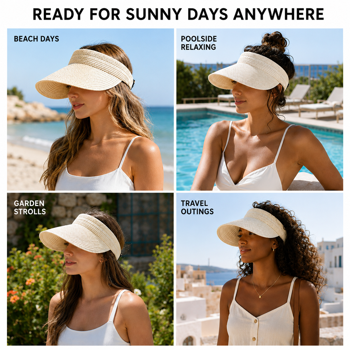 Thrives Outdoor | Vandra Woven Wide Brim Visor 6