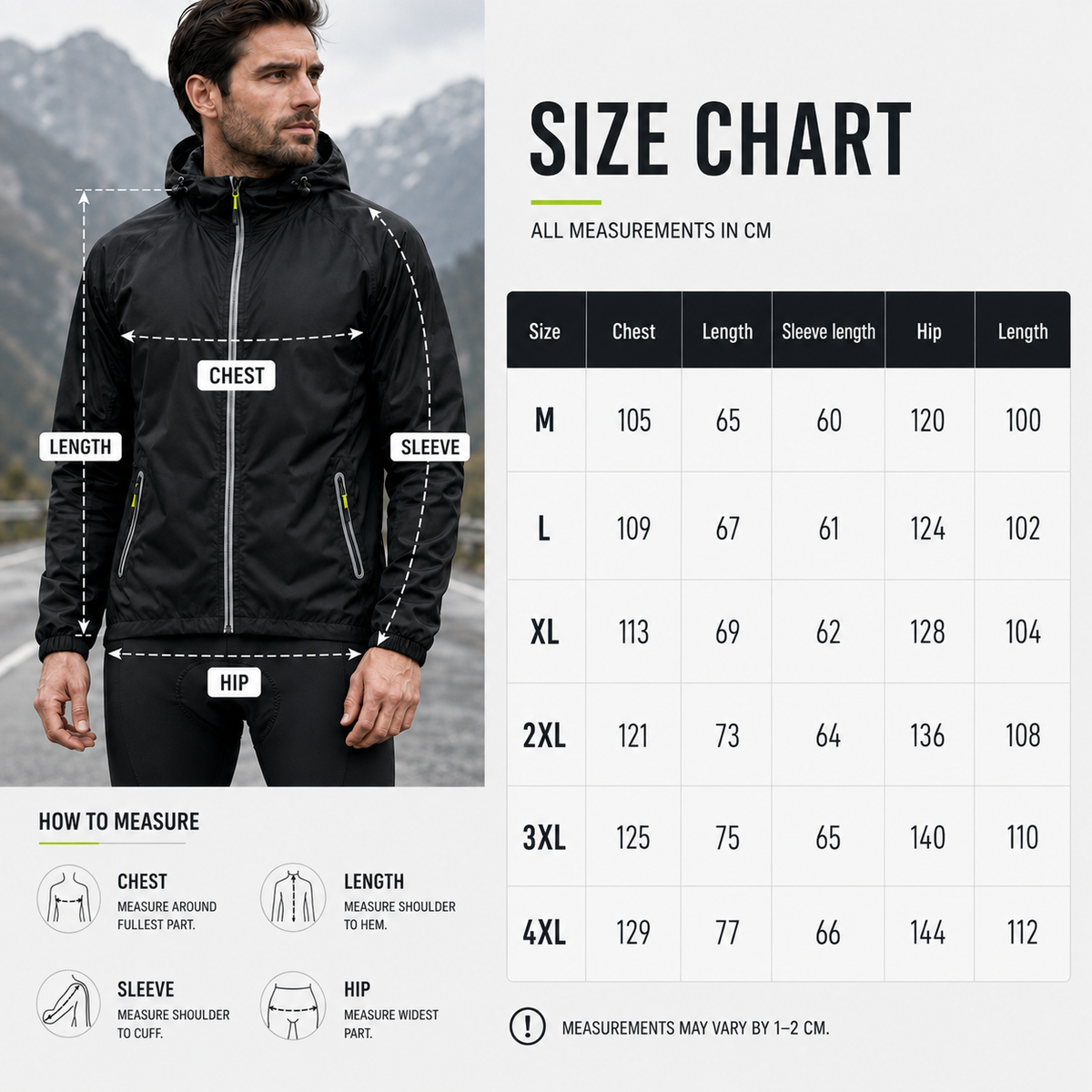 Thrives Outdoor | Velocira Hooded Cycling Rain Jacket 2