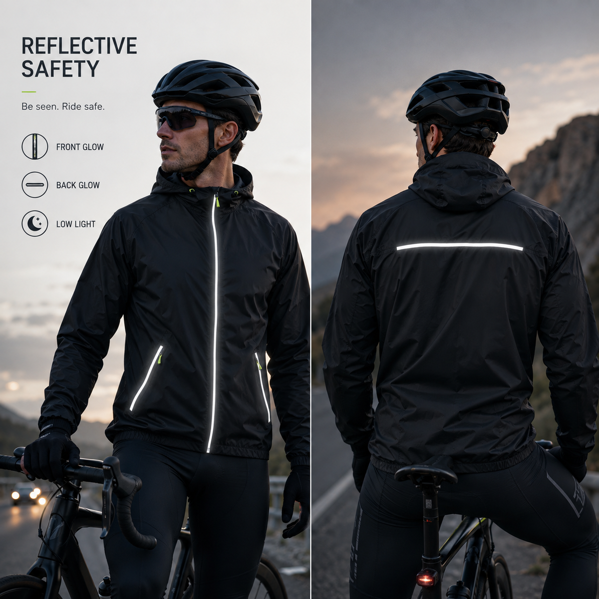 Thrives Outdoor | Velocira Hooded Cycling Rain Jacket 4