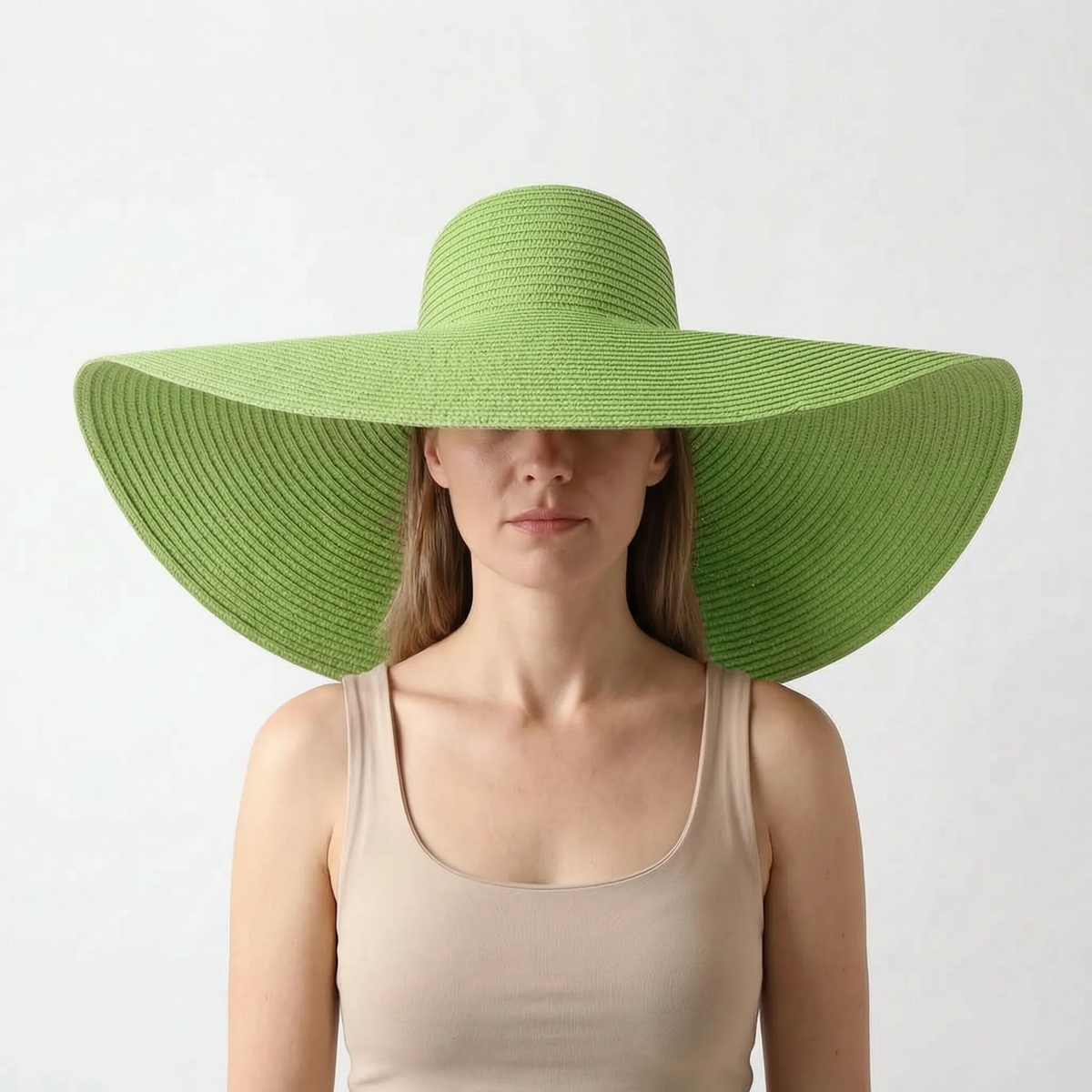 Thrives Outdoor | Vistana Oversized Foldable Woven Summer Sun Hat 12